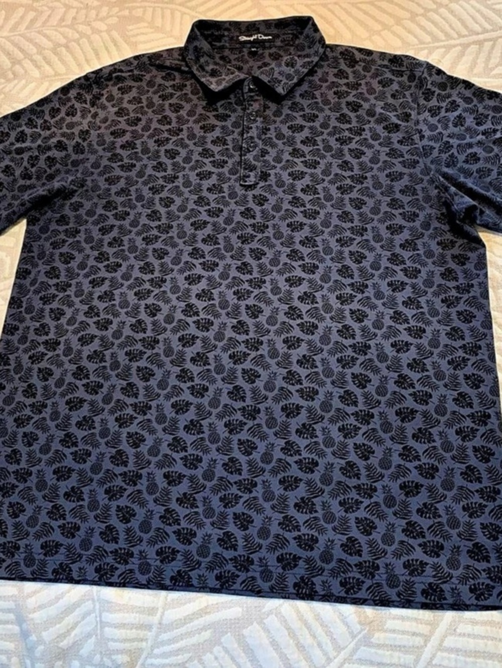 Straight Down button-up shirt Tropical Print XL Like New